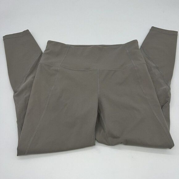 Athleta Green 7/8 leggings sheer panels size small - Picture 1 of 3